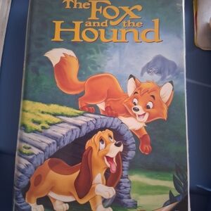 Disney The Fox and the Hound Poster - Orange and Green